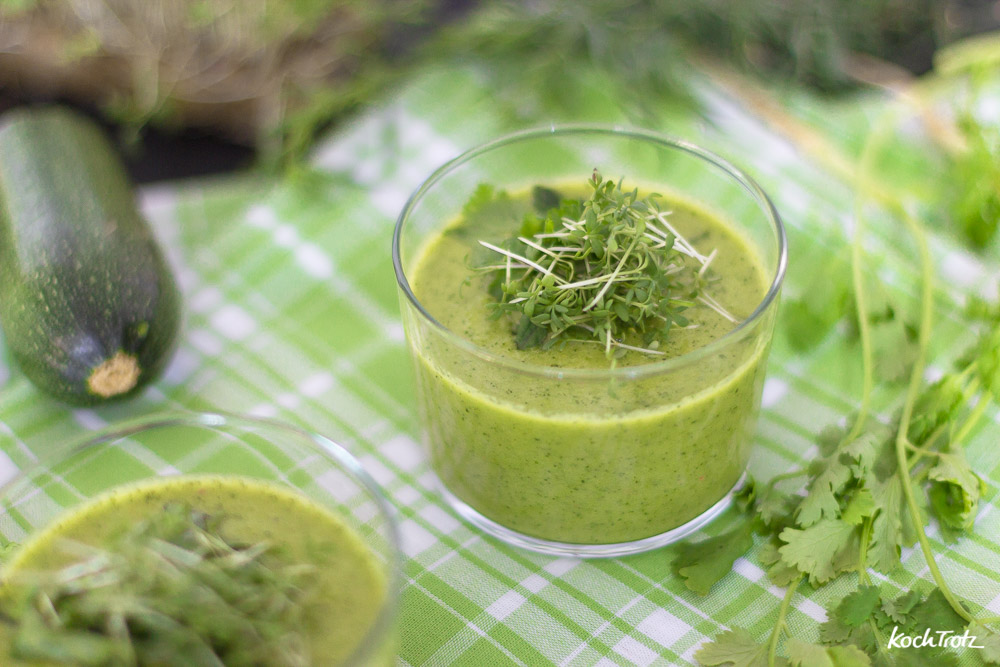 Zucchini Gazpacho Schnelle Kalte Suppe Fur Heisse Sommertage Kochtrotz Lieblingsrezepte Fur Dich Mit Tausch Zutaten